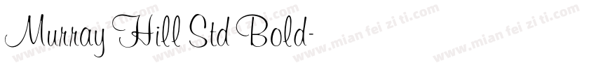 Murray Hill Std Bold字体转换